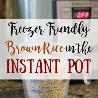 How to Meal Prep Brown Rice in the Instant Pot | Confessions of a Fit Foodie