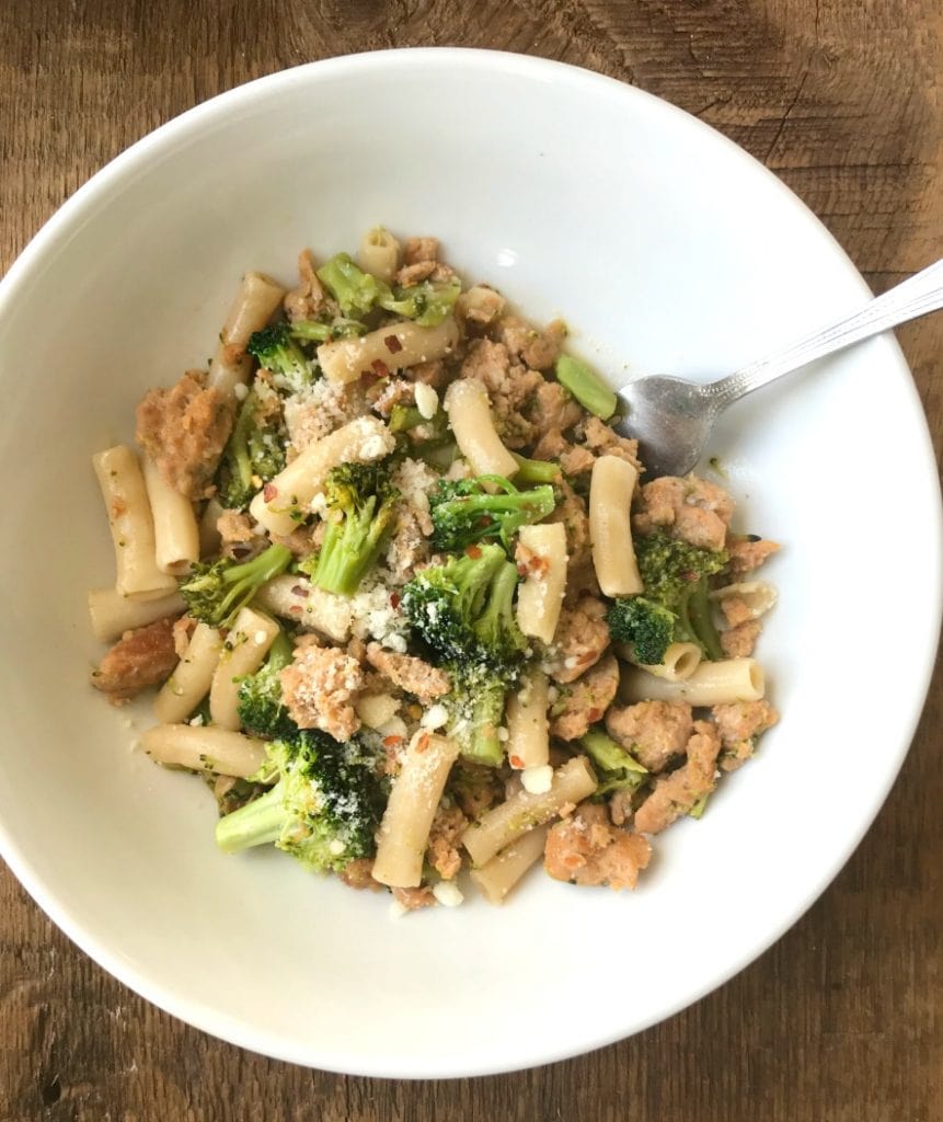 Easy Pasta with Sausage and Broccoli 