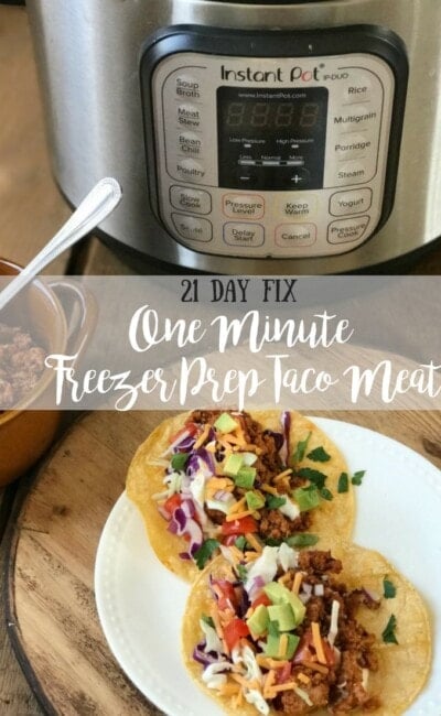 One Minute Freezer Prep Taco Meat