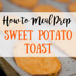 How to Meal Prep Sweet Potato Toast | Confessions of Fit Foodie An easy step-by-step tutorial on how to cook sweet potato toast in large batches for meal prep purposes! 