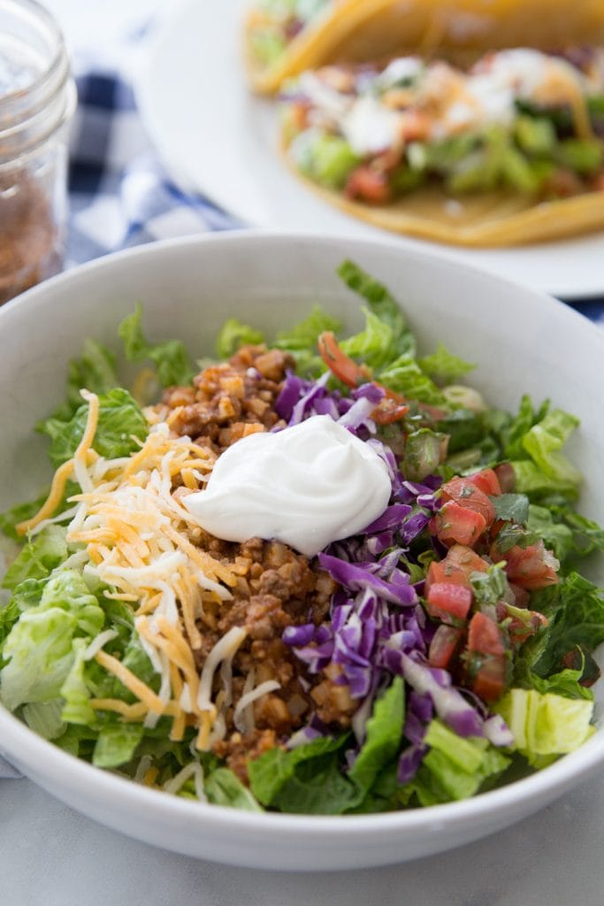 Healthy Taco Salad with Pico De Gallo