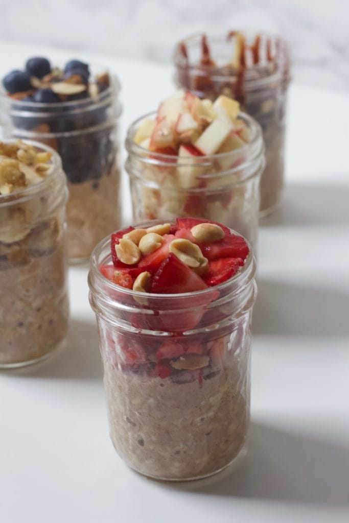 Classic Overnight Oats with 5 Different Toppings | Confessions of a Fit Foodie