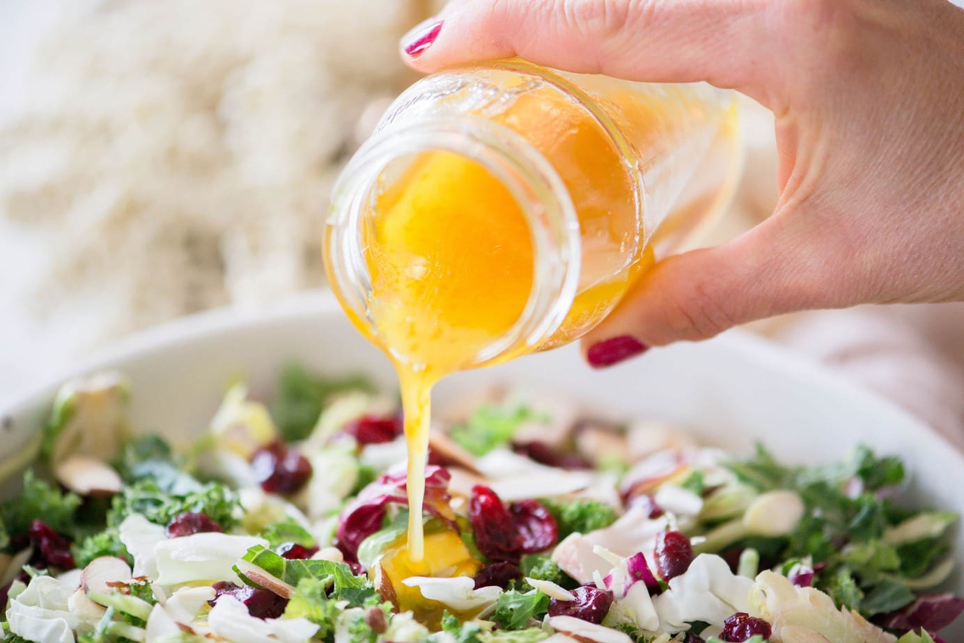 Fall Mason Jar Salad with Maple Cider Vinaigrette - Detoxinista