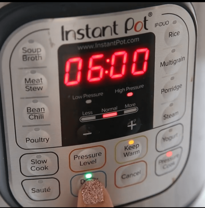 How to use the delay start button on the Instant Pot
