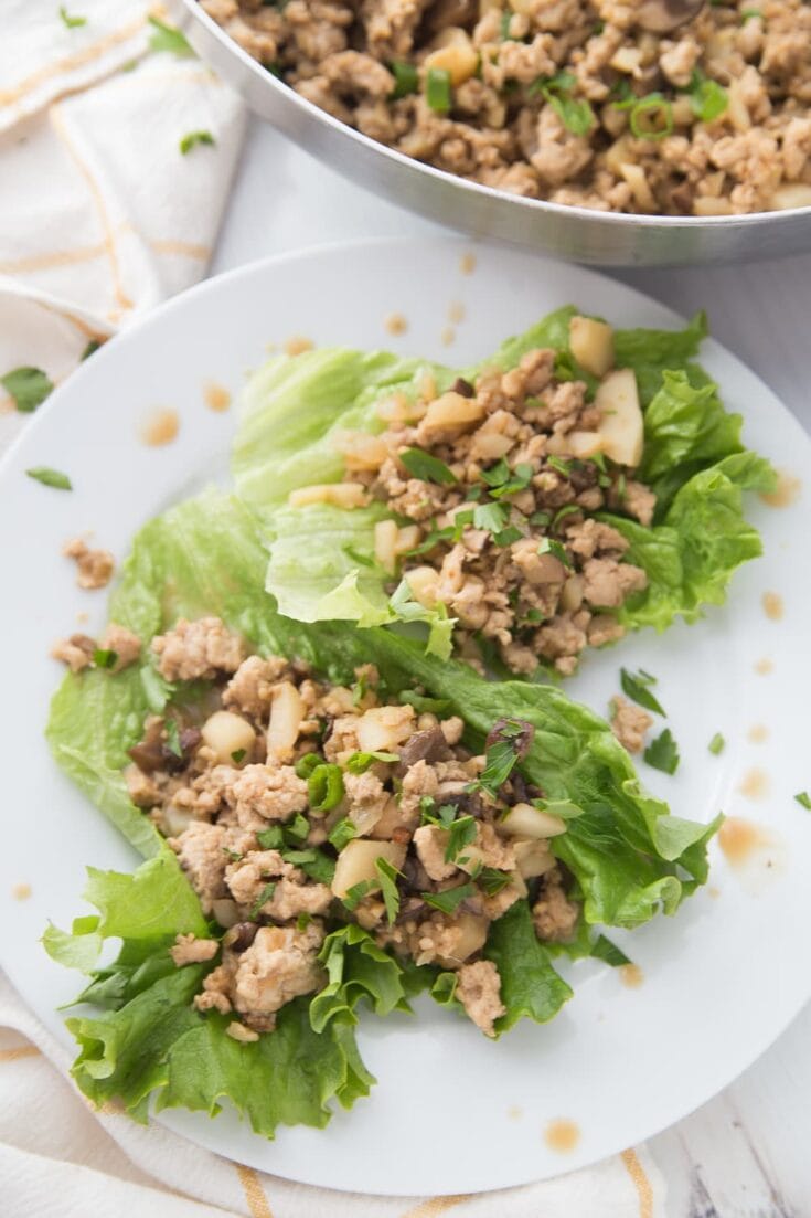 Healthy Chicken Lettuce Wraps Confessions of a Fit Foodie