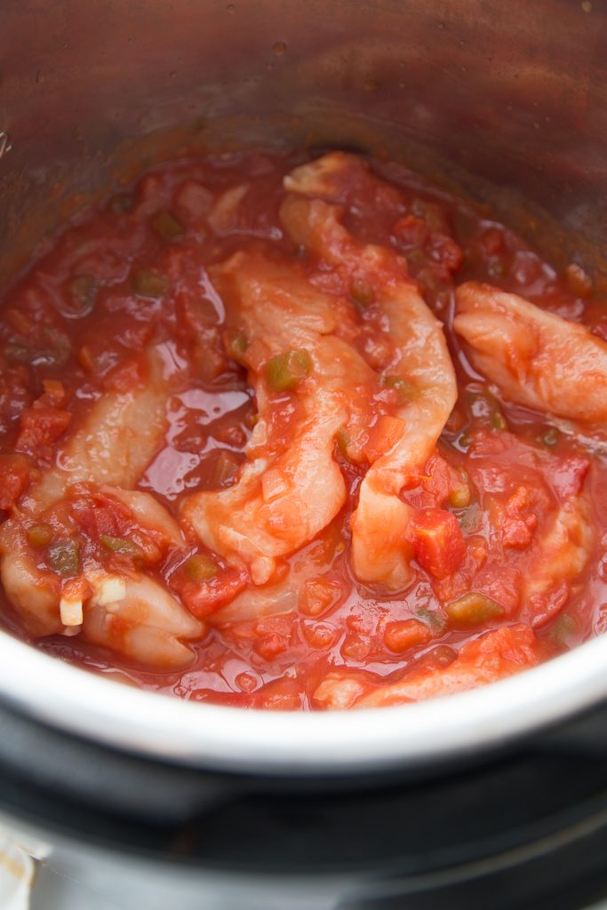 Chicken and Salsa in an Instant Pot