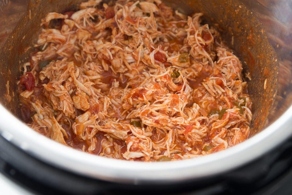 Shredded Salsa Lime Chicken in the Instant Pot