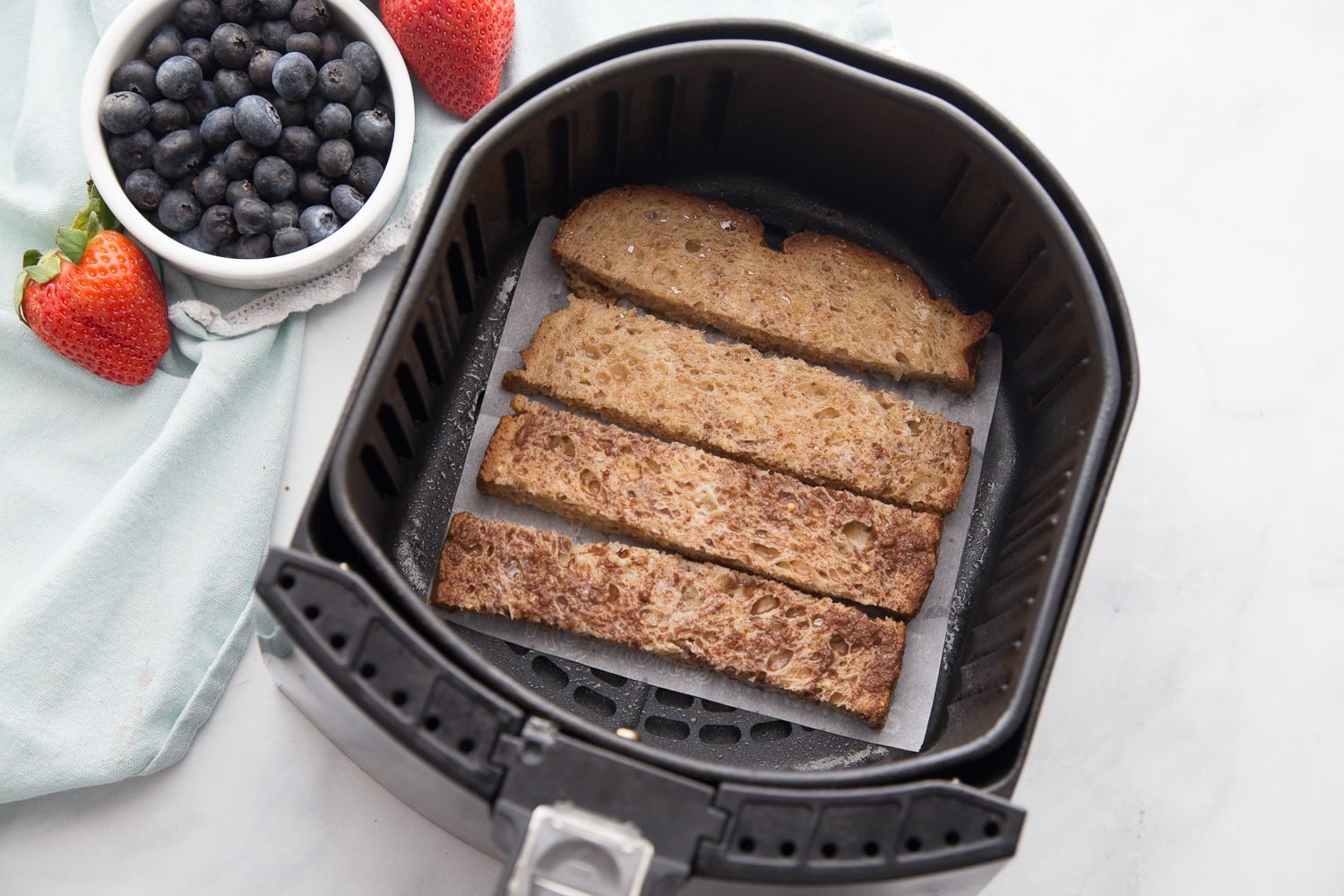 Healthy Air Fryer French Toast Sticks Confessions Of A Fit Foodie