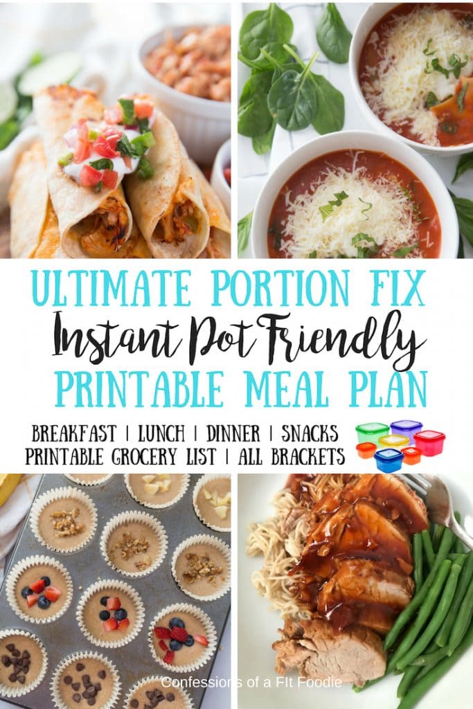 Photo Collage with Text overlay - Ultimate Portion Fix | 21 Day Fix Full Meal Plan for the Instant Pot