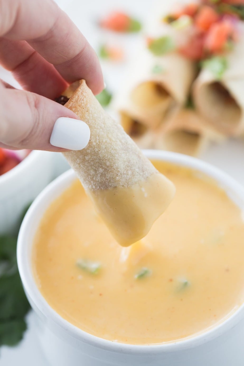 Taquitos and Easy Confessions of - a Fit Foodie Cheese Sauce