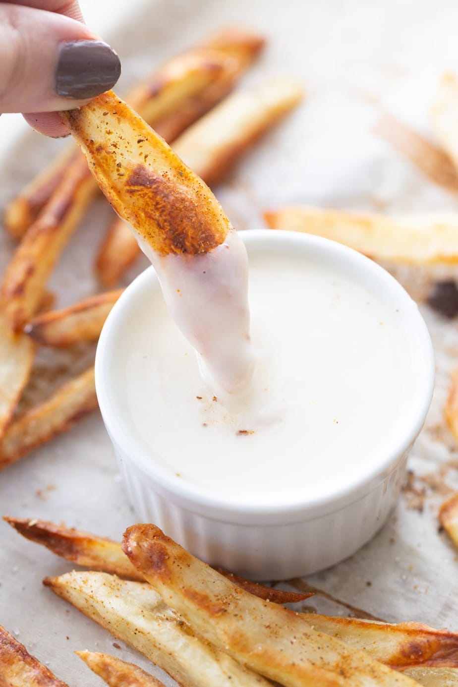 Healthy CopyCat Philly Crab Fries Air Fryer  Oven