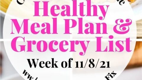 Meal Plan & Grocery List {Week of 11/8/21}