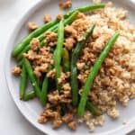 Ground Chicken Stir Fry with Green Beans - Confessions of a Fit Foodie