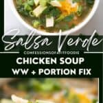 The BEST Salsa Verde Chicken Soup.