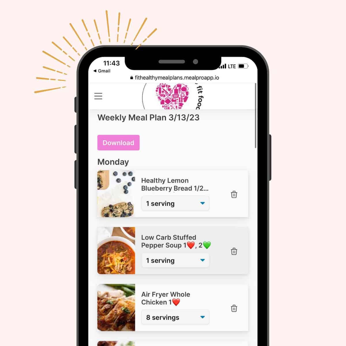 Photo of Fit Healthy Meal Plans, a meal planning app