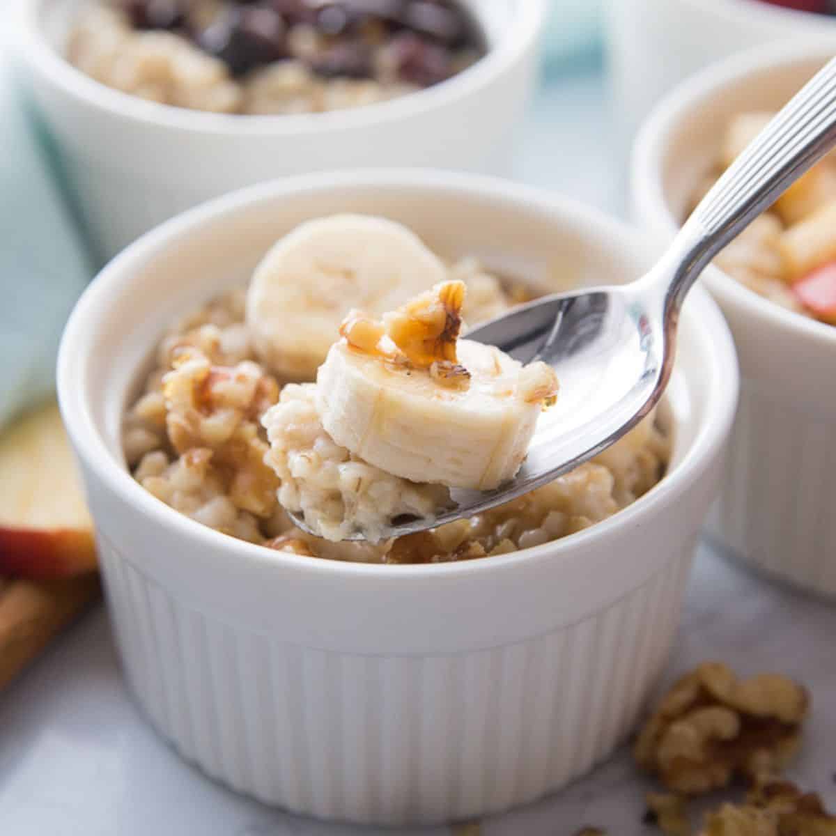Healthy Oatmeal (Stovetop, Instant Pot + Slow Cooker) - The Simple